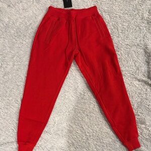 Fashion Nova Red Track Pants
